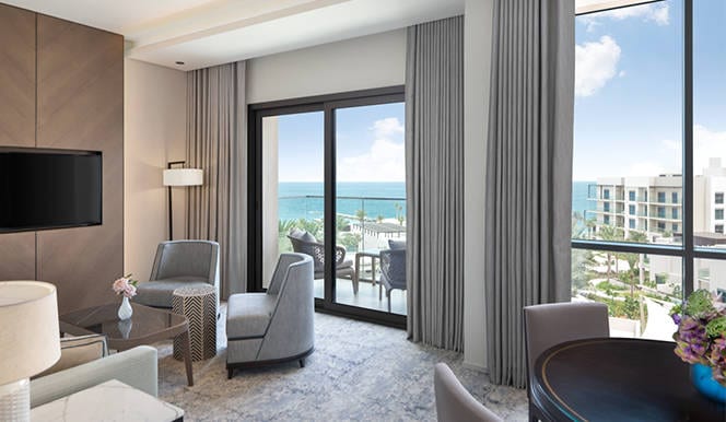 Address Beach Resort Fujairah - Executive Suite Ocean View from the balcony